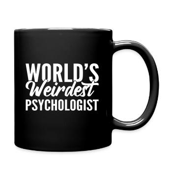 Lustige Psychologie Psychotherapeut - Tasse einfarbig - Schwarz - Rechts