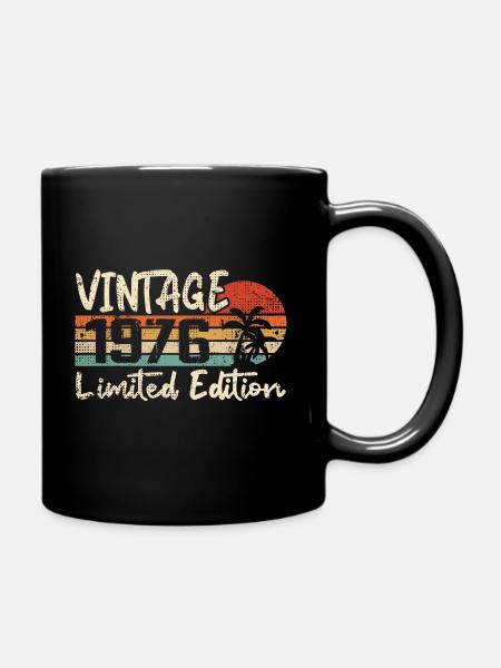 Jahrgang 1976 Jahrgang 1976 Geburtstagsgeschenk - Tasse einfarbig - Schwarz