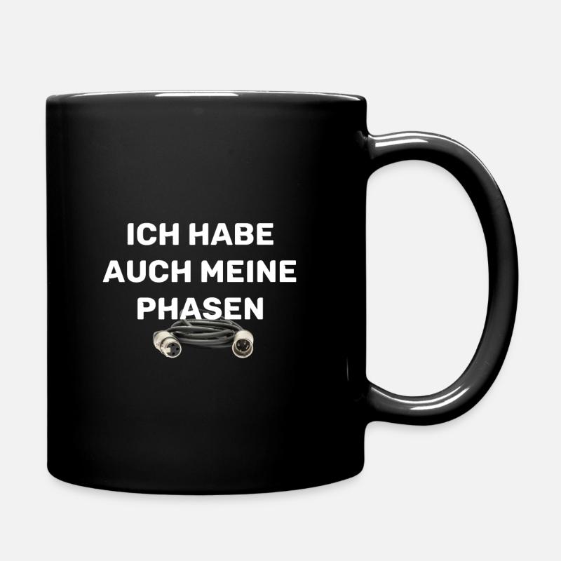 Ich habe auch meine Phasen (XLR-Kabel) - Tasse einfarbig - Schwarz