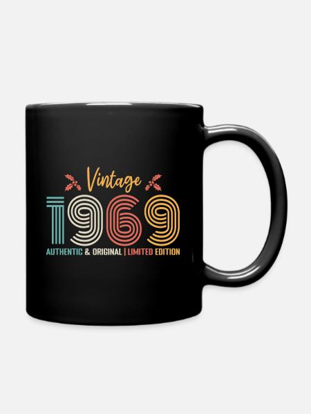 Geburtstag 1969 Geburtstag Jahrgang 1969 Retro - Tasse einfarbig - Schwarz