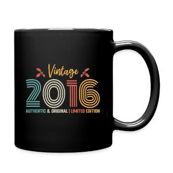 Birthday 2016 Birthday Born in 2016 Retro - Full Colour Mug - black - Right