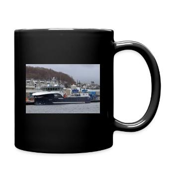 Meer Meer - Tasse einfarbig - Schwarz - Rechts