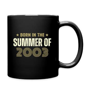Millésime 2003 Cadeau D'anniversaire 2003 Vintage - Mug uni - noir - Droite