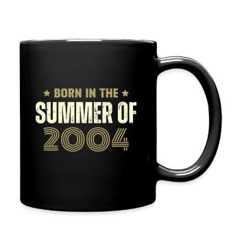 Jahrgang 2004 Vintage Geburtstagsgeschenk 2004 - Tasse einfarbig - Schwarz - Rechts