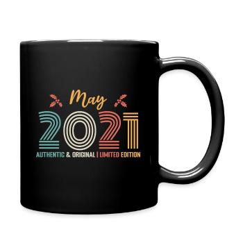 May 2021 Anniversary May 2021 Retro - Full Colour Mug - black - Right