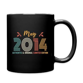 Mai 2014 Jubiläum Mai 2014 Retro - Tasse einfarbig - Schwarz - Rechts