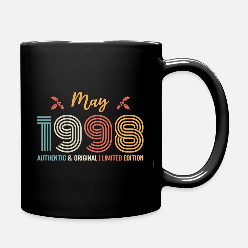 Mai 1998 Jubiläum Mai 1998 Retro - Tasse einfarbig - Schwarz