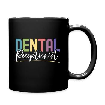 Job Als Zahnarzthelferin In Der Zahnmedizin - Tasse einfarbig - Schwarz - Rechts