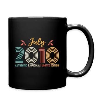 July 2010 birthday July 2010 July - Full Colour Mug - black - Right