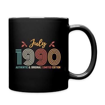 July 1990 Anniversary July 1990 July - Full Colour Mug - black - Right