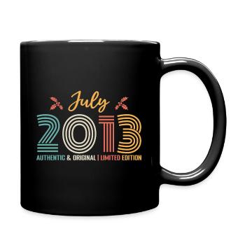 July 2013 birthday July 2013 July - Full Colour Mug - black - Right