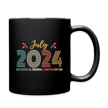 July 2024 Birthday July 2024 July - Full Colour Mug - black - Right