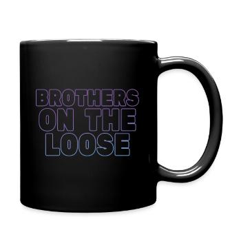 Brothers On The Loose Sibling Journey - Full Colour Mug - black - Right