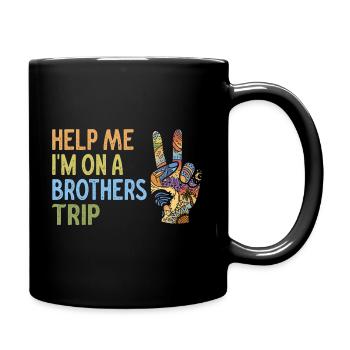 Frères et sœurs, je suis sur le chemin d’un frère - Mug uni - noir - Droite