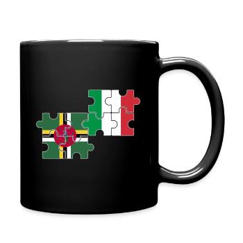 Dominica Italy Flag Dominicans - Full Colour Mug - black - Right