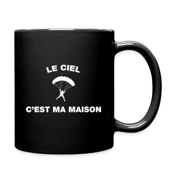 idée cadeau anniversaire amateurs de parapente - Mug uni - noir - Droite