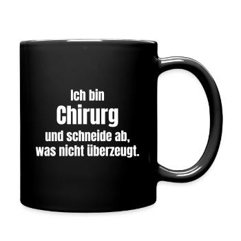 Chirurg - Tasse einfarbig - Schwarz - Rechts
