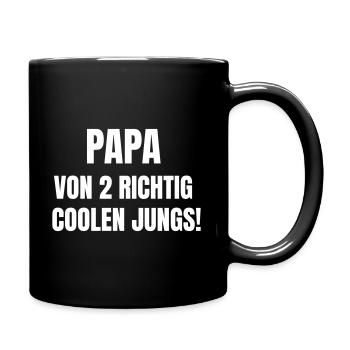 Papa de 2 mecs vraiment cool ! - Mug uni - noir - Droite