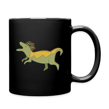 Dinosaures - Mug uni - noir - Droite
