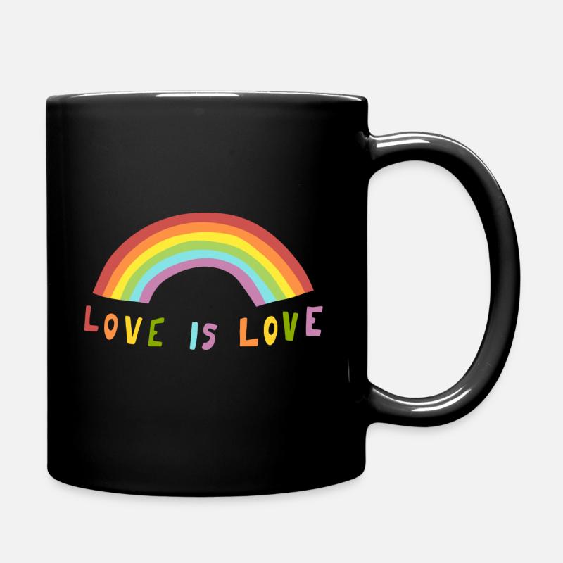 Love is Love - Tasse einfarbig - Schwarz