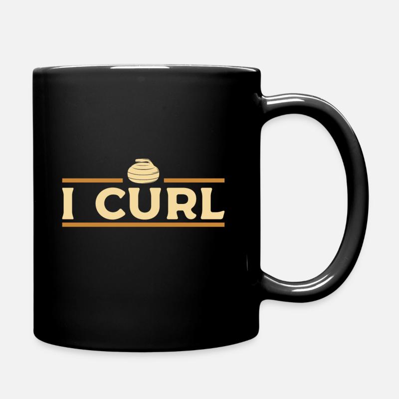 curling - Mug uni - noir