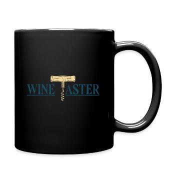Wein - Tasse einfarbig - Schwarz - Rechts