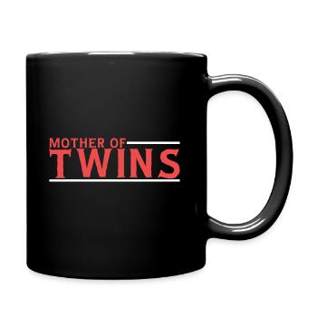 Zwillinge - Tasse einfarbig - Schwarz - Rechts