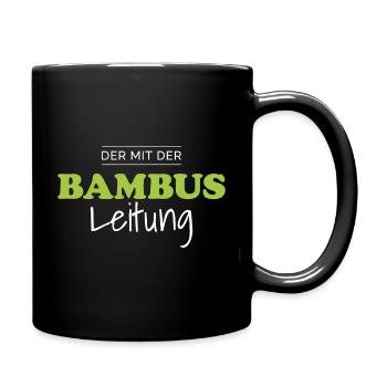 Bambusleitung Lustiger Gamer Spruch Gaming Zocker - Tasse einfarbig - Schwarz - Rechts