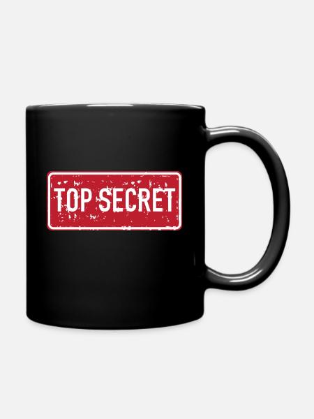 Top secret - Mug uni - noir