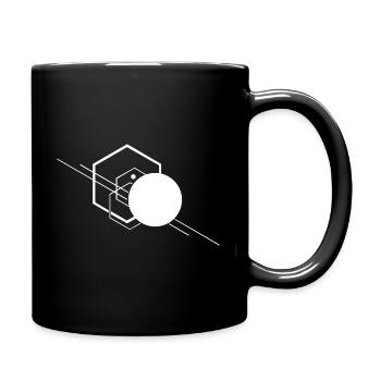 Modern minimal design as a trend gift - Full Colour Mug - black - Right