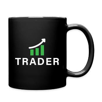 Trader - Trading Stock Market Stocks Finance - Full Colour Mug - black - Right