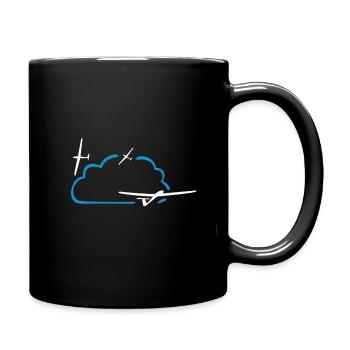 Thermal glider glider glider glider glider - Full Colour Mug - black - Right