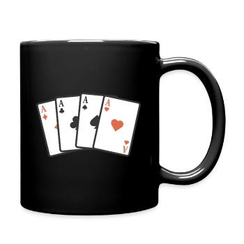 Cards Ass - Full Colour Mug - black - Right