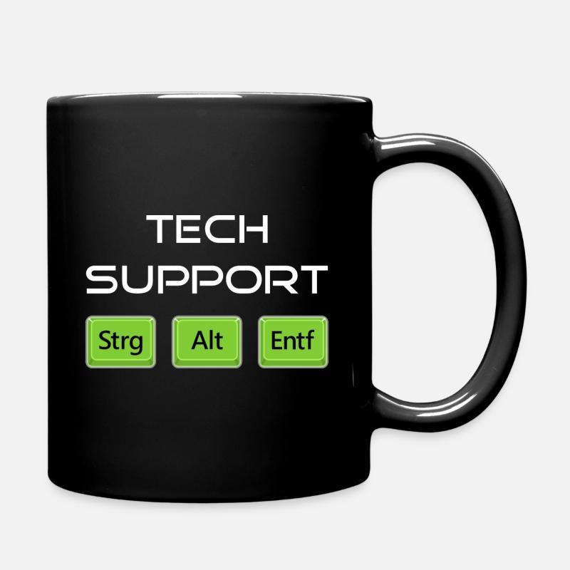 Tech | Assistance technique | Computer Admin | Nerd - Mug uni - noir