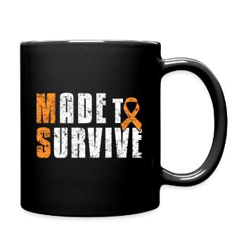 Made to Survive - Tasse einfarbig - Schwarz - Rechts