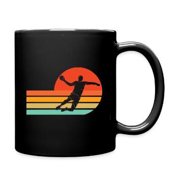 Handballspieler VIntage Retro Sport Handball - Mug uni - noir - Droite