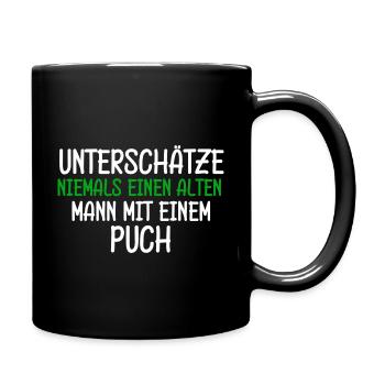 Alten Man Puch Osten Opa Papa Geburtstag - Tasse einfarbig - Schwarz - Rechts