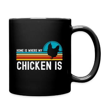 chicken - Full Colour Mug - black - Right