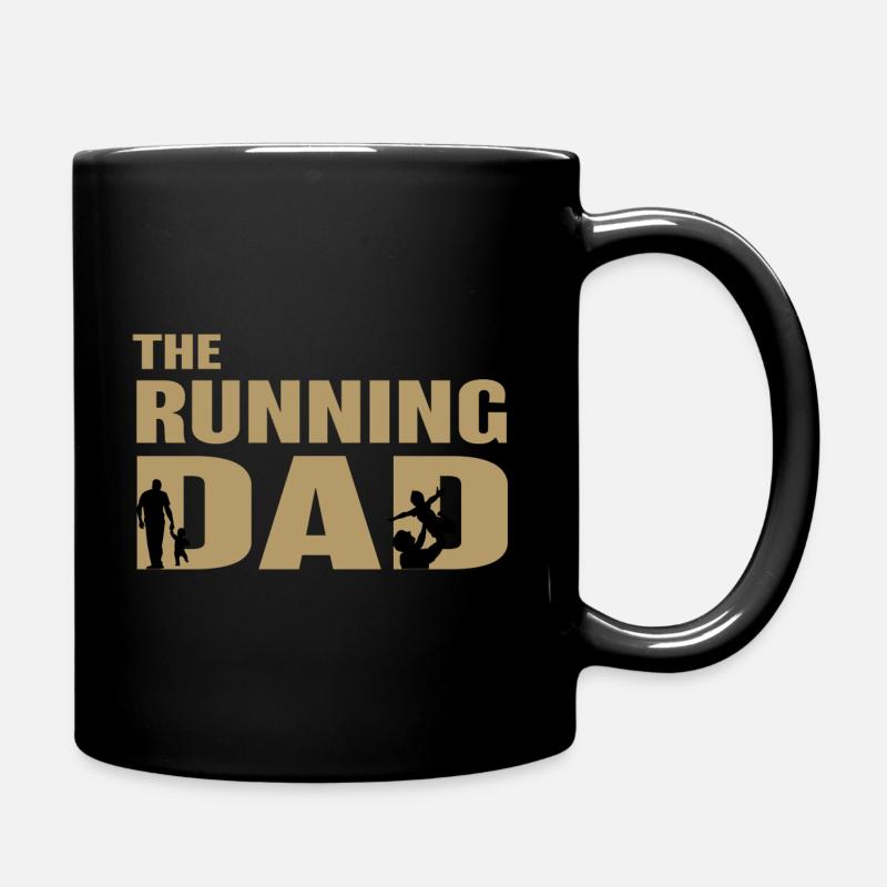 The running dad Geschenk Geburtstag Papa Humor - Tasse einfarbig - Schwarz