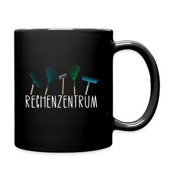 Rechenzentrum Garten Hobbygärtner Geschenk Idee - Tasse einfarbig - Schwarz - Rechts