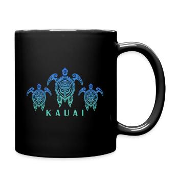 Kauai SeaTurtles - Tasse einfarbig - Schwarz - Rechts