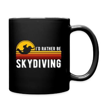 Fallschirmspringer - Tasse einfarbig - Schwarz - Rechts