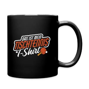 Mein Tischtennis Table Tennis Tischtennis - Tasse einfarbig - Schwarz - Rechts