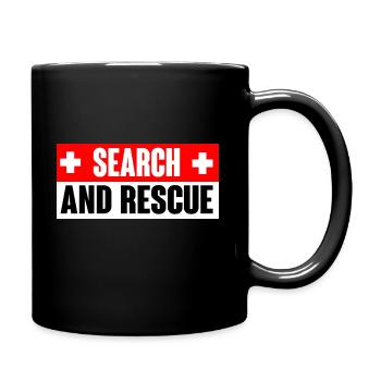 Search and Rescue - Tasse einfarbig - Schwarz - Rechts