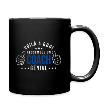un coach génial cadeau humour coach entraineur - Mug uni - noir - Droite