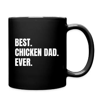 Best Chicken Dad - Tasse einfarbig - Schwarz - Rechts
