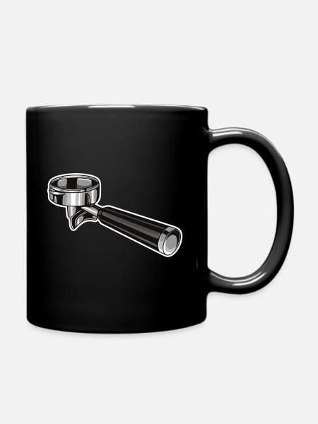 Siebträger Kaffemaschine Siebträger Kaffe Junky - Tasse einfarbig - Schwarz