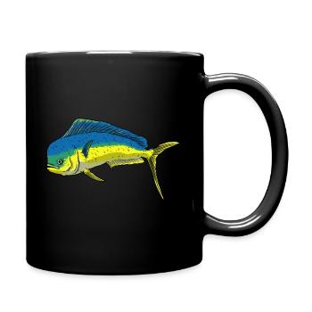 Mahi Mahi Golden Mackerel - Full Colour Mug - black - Right