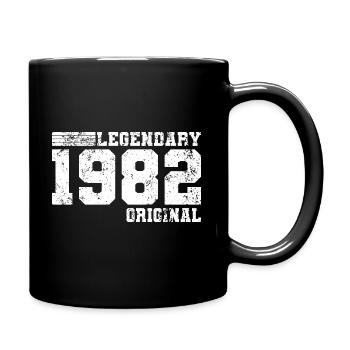 40. Geburtstag Legendary 1982 Original - Tasse einfarbig - Schwarz - Rechts