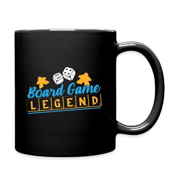 Brettspiel Nerd Geschenke Board Games - Tasse einfarbig - Schwarz - Rechts